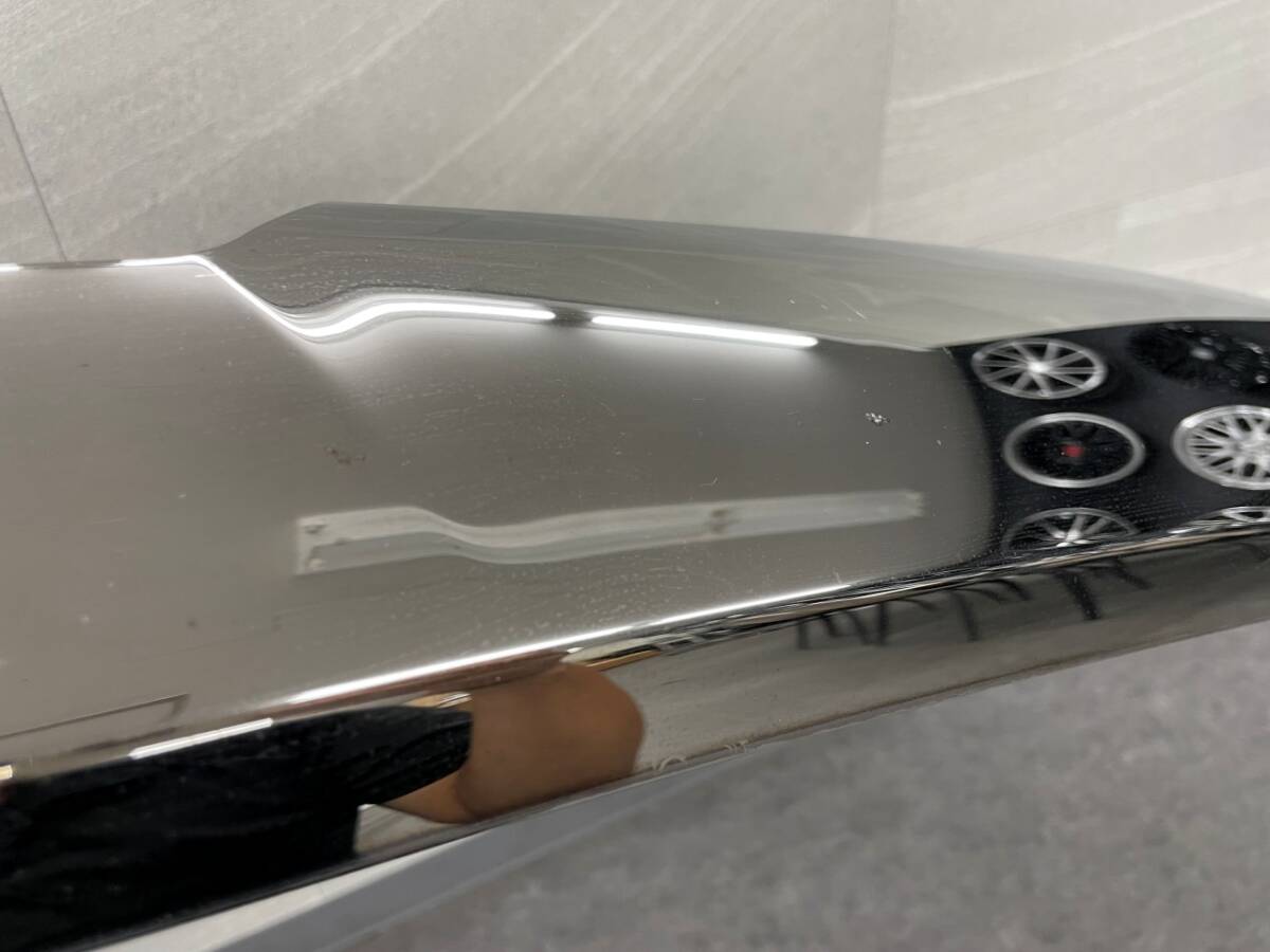 TOYOTA トヨタ AGH30 GGH30 ヴェルファイア 前期 純正 ボンネットフードモール スモークメッキ 75770-58080 中古品_画像8