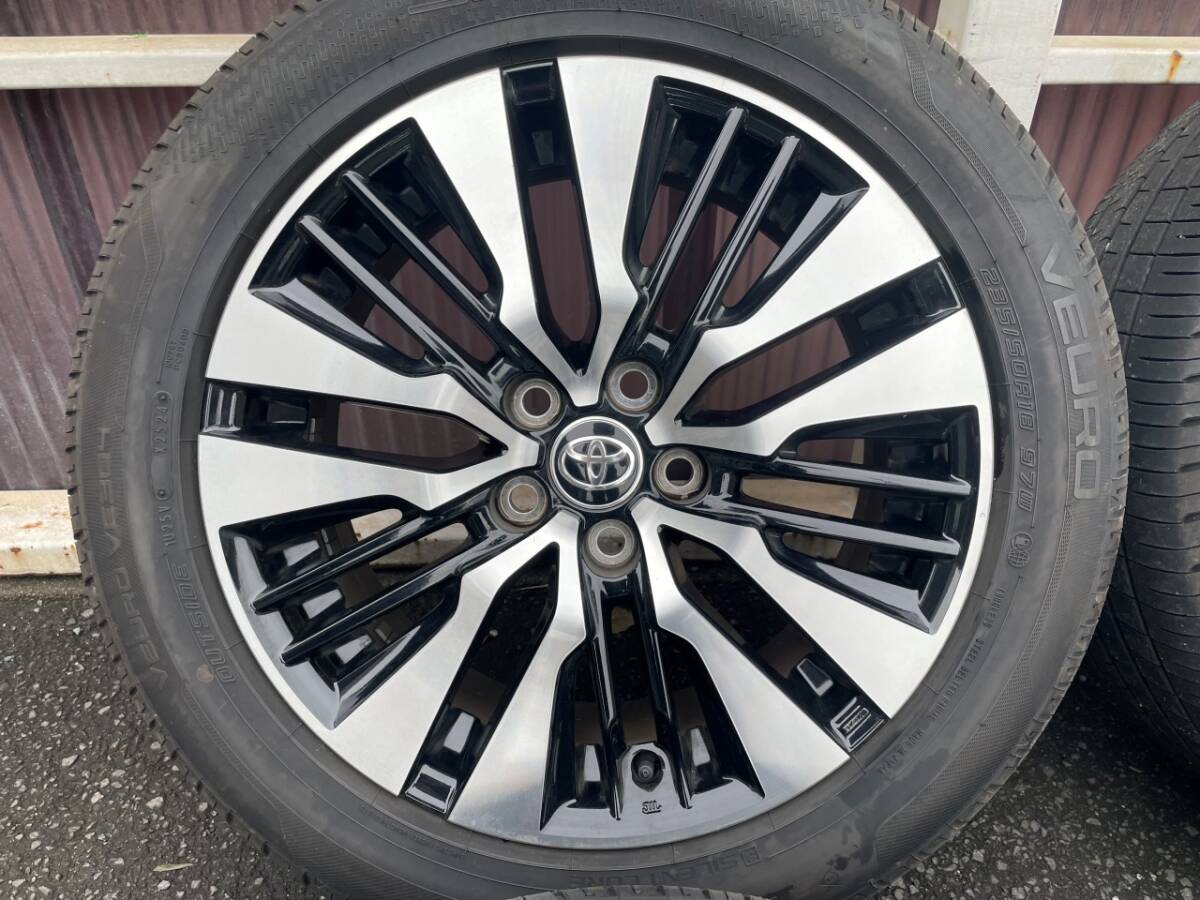 TOYOTA トヨタ AGH30 GGH30 アルファード ヴェルファイア 後期 SC ZG 純正 235/50R18 5H PCD114.3 ダンロップ ビューロ 2024年製 中古品_画像5