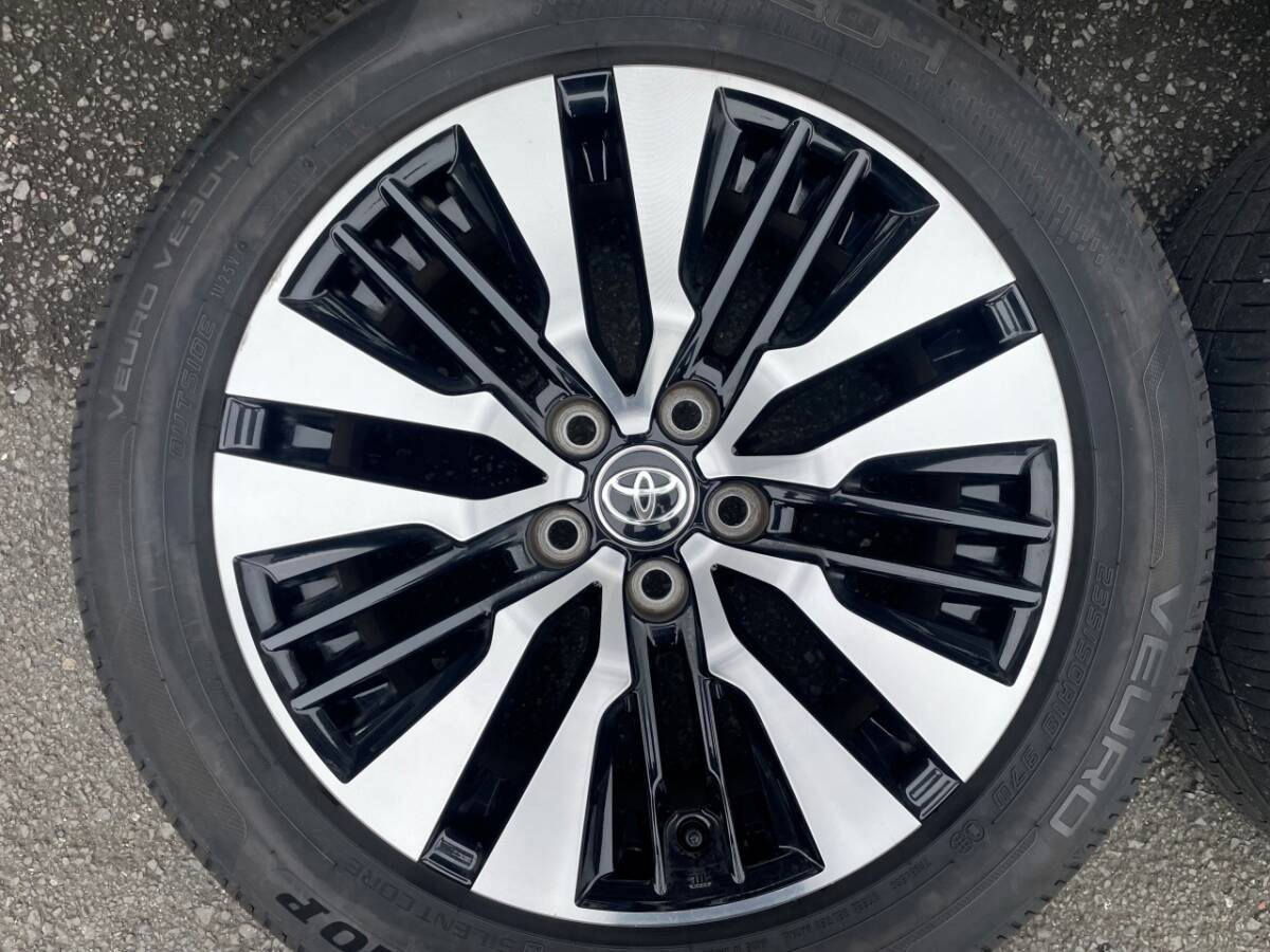 TOYOTA トヨタ AGH30 GGH30 アルファード ヴェルファイア 後期 SC ZG 純正 235/50R18 5H PCD114.3 ダンロップ ビューロ 2024年製 中古品_画像2
