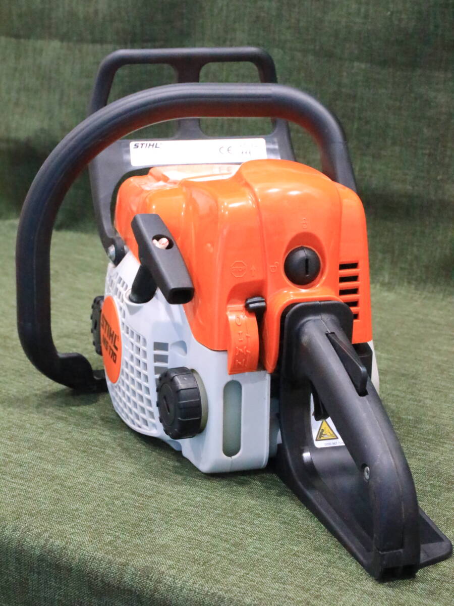 あ//Q1203 【美品】 スチール STIHL エンジンチェーンソー チェーンソー MS170  30cmバー 初爆確認済_画像7