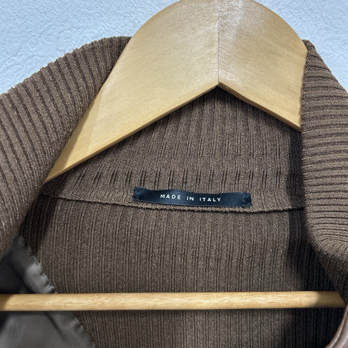 1円 新品同様 GUCCI グッチ 羊革 ラムレザー レザージャケット シングルライダースジャケット ライダースジャケット 38_画像5