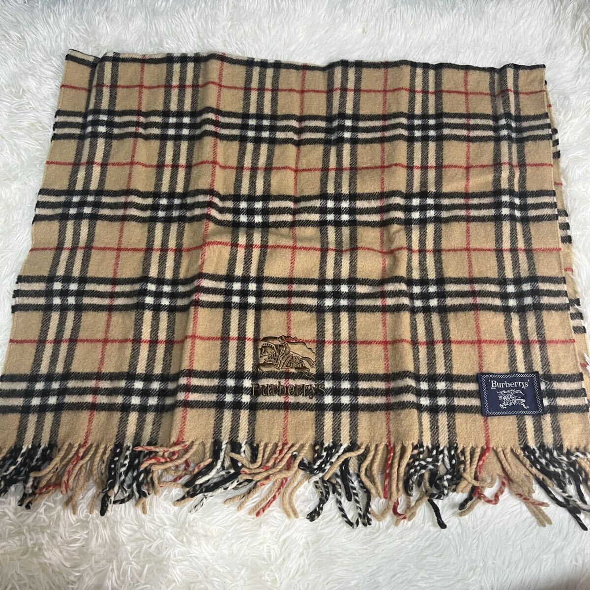 BURBERRY マフラー ひざ掛け 5点セット まとめ売り  バーバリー ストール ウール100% まとめ 1円  _画像8
