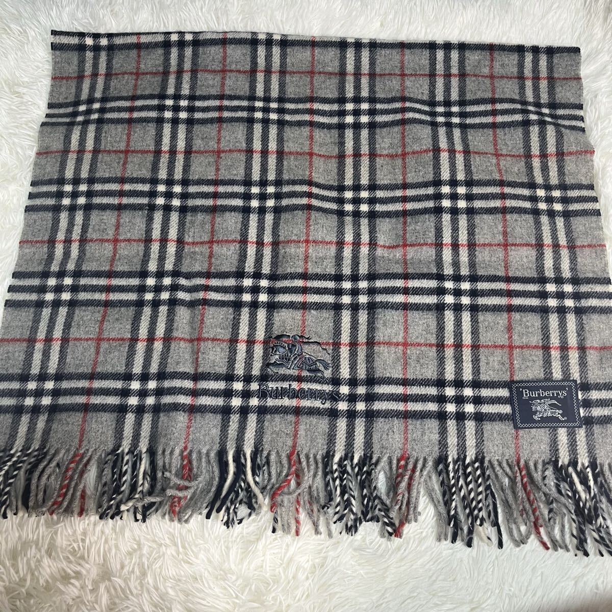 BURBERRY マフラー ひざ掛け 5点セット まとめ売り  バーバリー ストール ウール100% まとめ 1円  _画像10