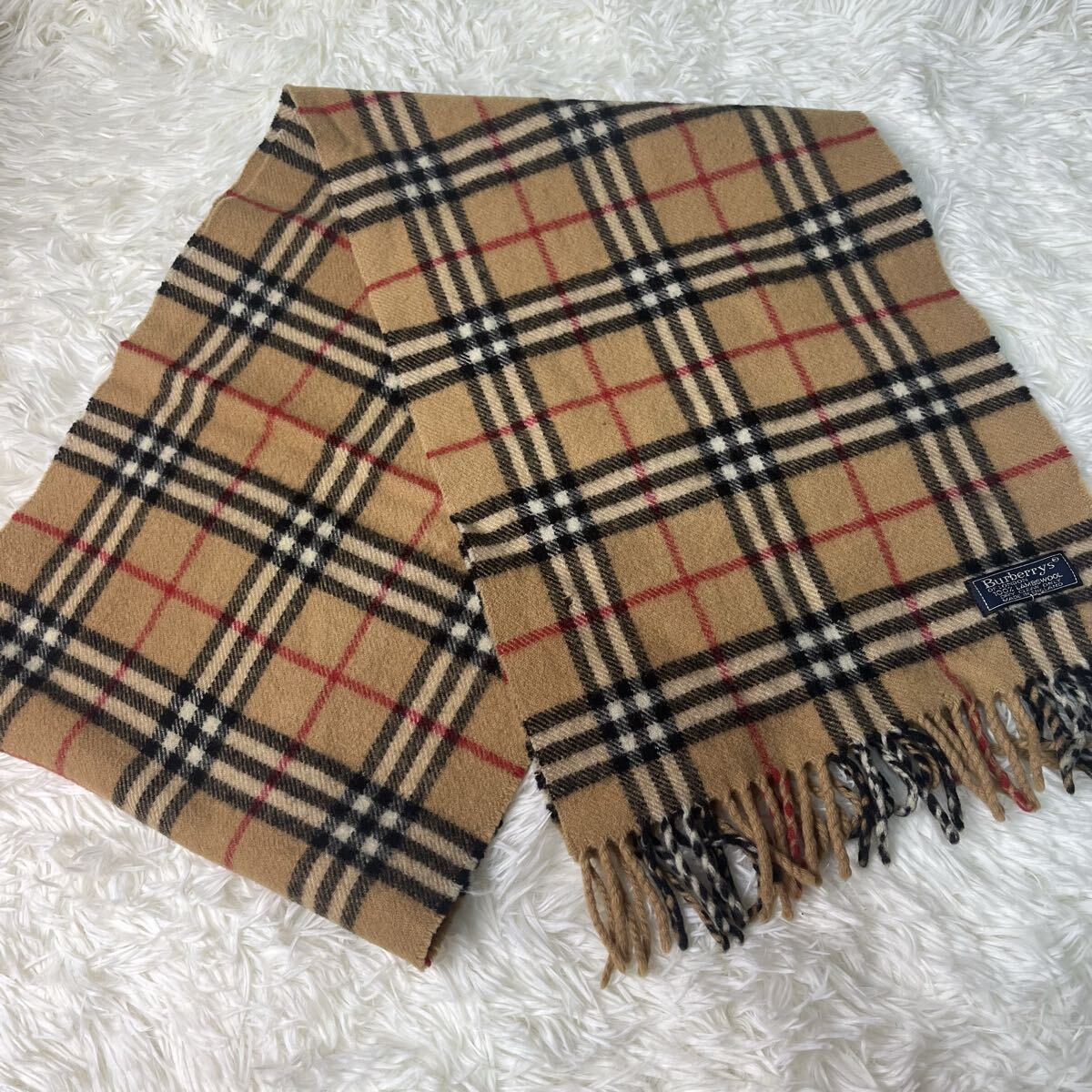 BURBERRY マフラー 6点セット カシミア 100% まとめ売り  バーバリー ストール ひざ掛け ウール100% まとめ 1円_画像3