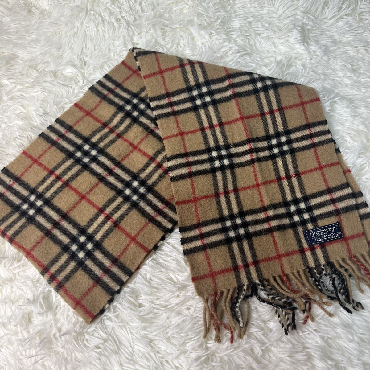 BURBERRY マフラー 6点セット カシミア 100% まとめ売り  バーバリー ストール ひざ掛け ウール100% まとめ 1円_画像4