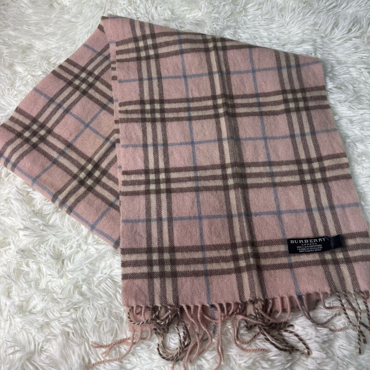 BURBERRY マフラー 6点セット カシミア 100% まとめ売り  バーバリー ストール ひざ掛け ウール100% まとめ 1円_画像7