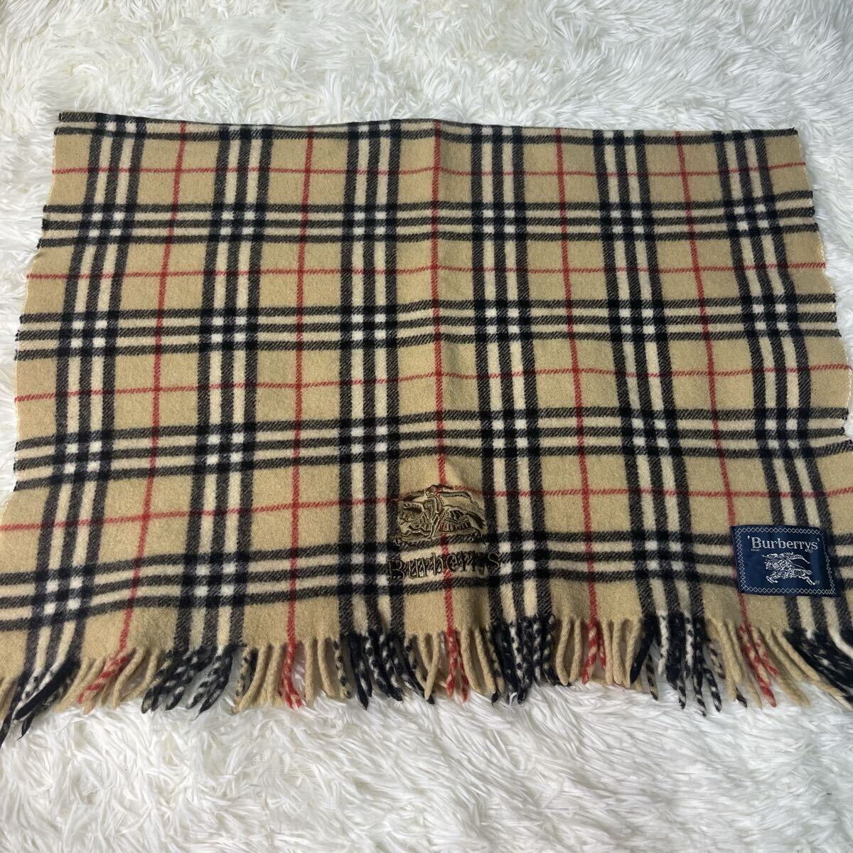 BURBERRY マフラー　ひざ掛け　5点セット まとめ売り　 バーバリー ストール　ウール100%　まとめ　1円　 _画像4