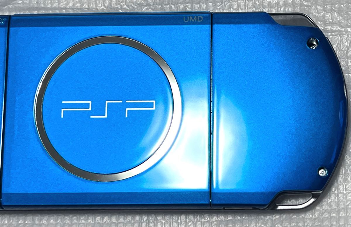 〈本體極美品?畫面無傷?動作確認済み?最終型〉PSP-3000 本體 バイブラントブルー ＋メモリースティック 4GB PlayStation Portable 薄型