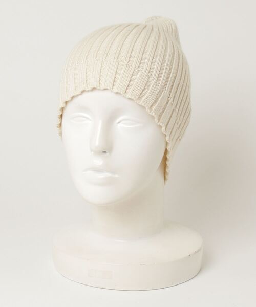 「LACOSTE」 ニットキャップ - ベージュ レディース_画像1