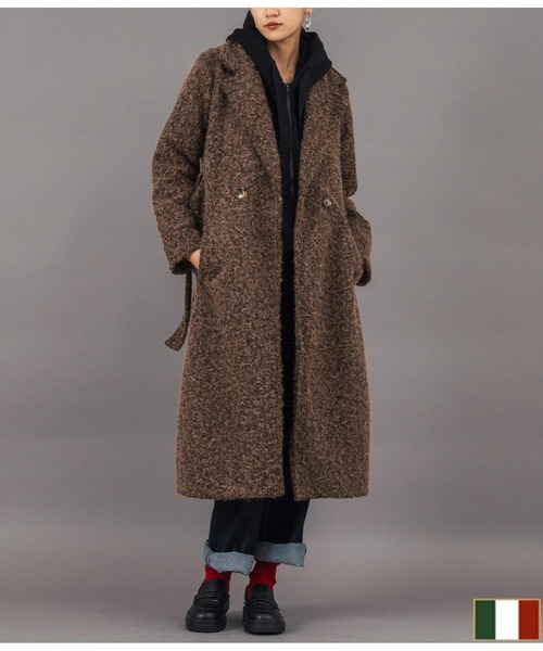 「Settimissimo」 トレンチコート FREE ダークブラウン レディース_画像1