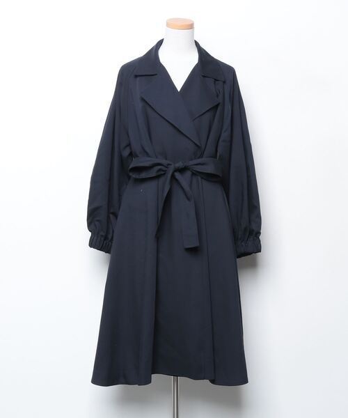 「emmi」 チェスターコート 0 ネイビー レディース_画像1