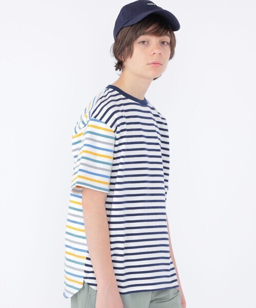 「SHIPS」 「KIDS」半袖Tシャツ M/160 ネイビー キッズ_画像1