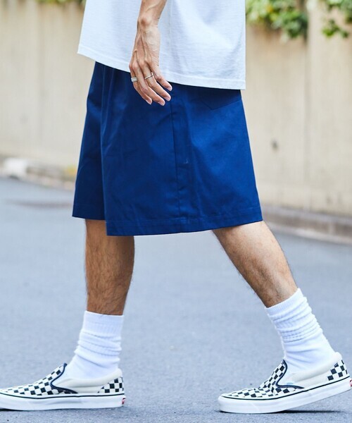 「FREAK'S STORE」 チノパンツ LARGE ネイビー メンズ_画像1