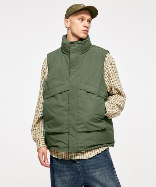 「CORPUS TOKYO」 「teflon」ダウンベスト 1 グリーン メンズ_画像1