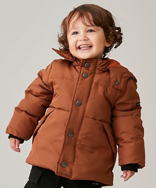 「petit main」 「KIDS」ダウンジャケット 90cm キャメル キッズ_画像1