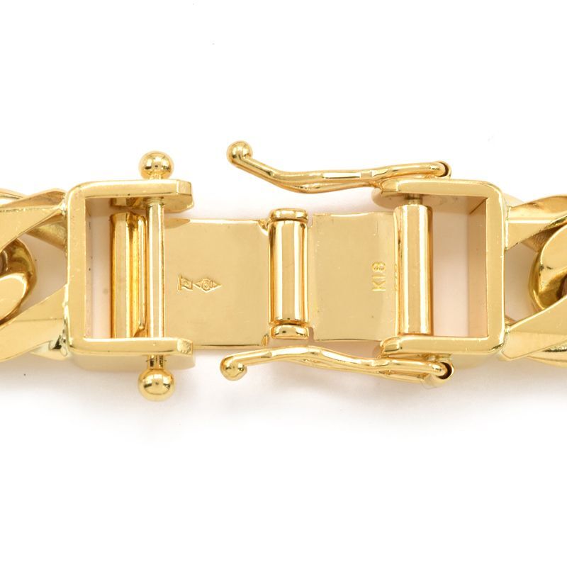 喜平ネックレス 6面ダブル 60cm 200.5g K18YG 造幣局検定刻印 K18 イエローゴールド キヘイネックレス 中古 送料無料_画像4