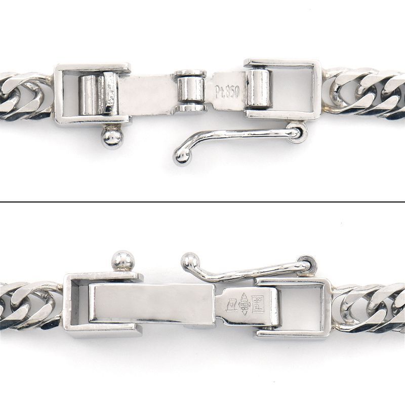 喜平ネックレス 6面ダブル 50cm 20.3g Pt850 造幣局検定刻印 プラチナ キヘイネックレス 中古 送料無料_画像4