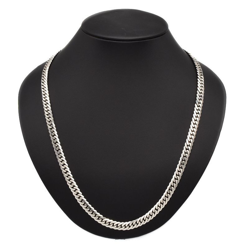 喜平ネックレス 6面ダブル 60cm 120.8g Pt850 造幣局検定刻印 プラチナ キヘイネックレス 中古 送料無料_画像2