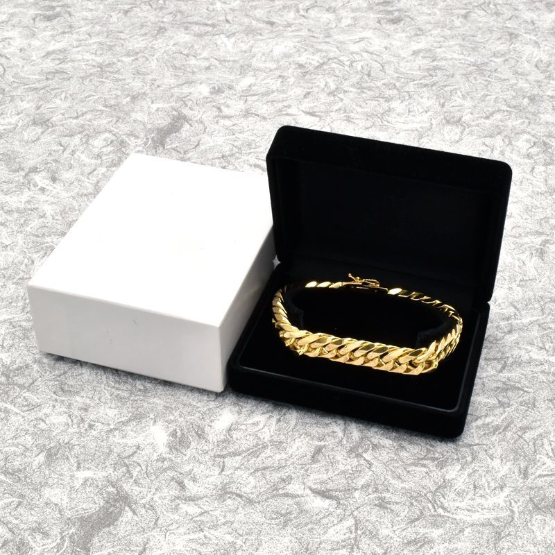 喜平ブレスレット 6面ダブル 内周19.8cm 全長22.1cm 99.2g K18YG 造幣局検定刻印 K18 イエローゴールド キヘイブレスレット 中古 送料無料_画像5