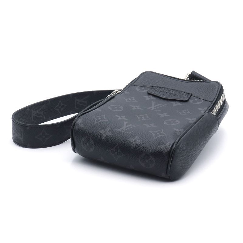 ルイヴィトン アウトドアスリングバッグ M30741 タイガラマ ノワール クロスボディバッグ ショルダーバッグ ブラック 黒 中古 送料無料_画像3