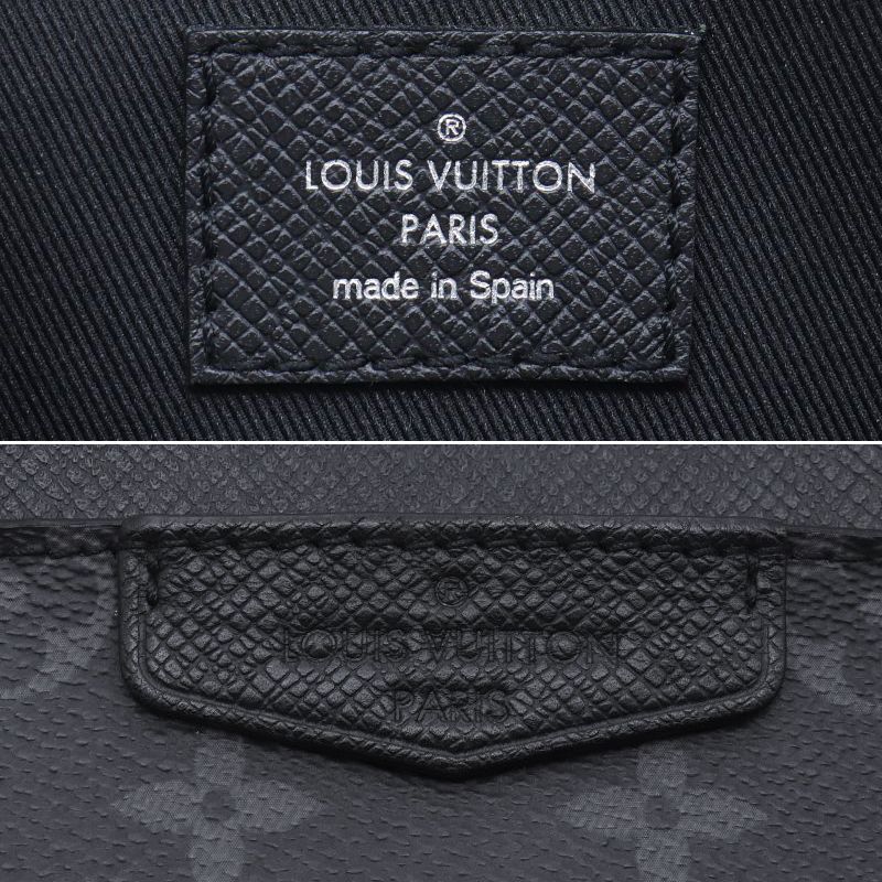 ルイヴィトン アウトドアスリングバッグ M30741 タイガラマ ノワール クロスボディバッグ ショルダーバッグ ブラック 黒 中古 送料無料_画像5