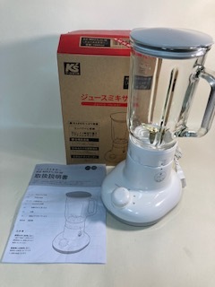 ケーズデンキ ジュースミキサー KS-MX21L10-W 2021年製 中古品〈B-186〉_画像1