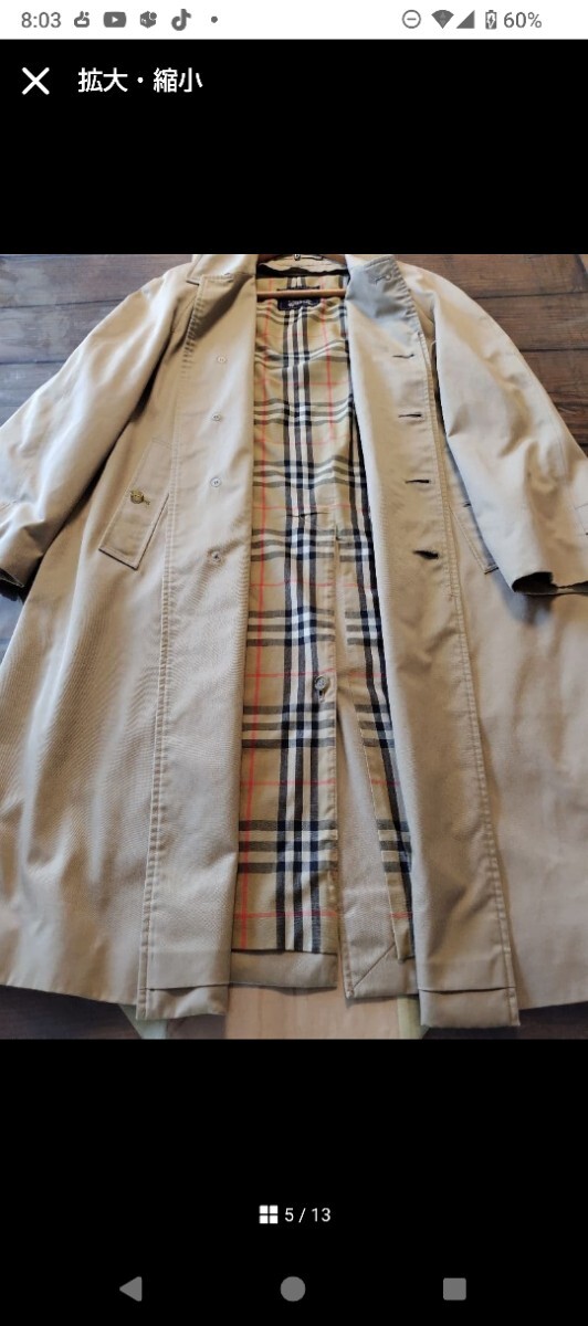 Burberry /バーバリー ステンカラーコート ◇ベージュ _画像5