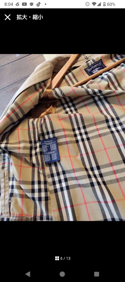 Burberry /バーバリー ステンカラーコート ◇ベージュ _画像6