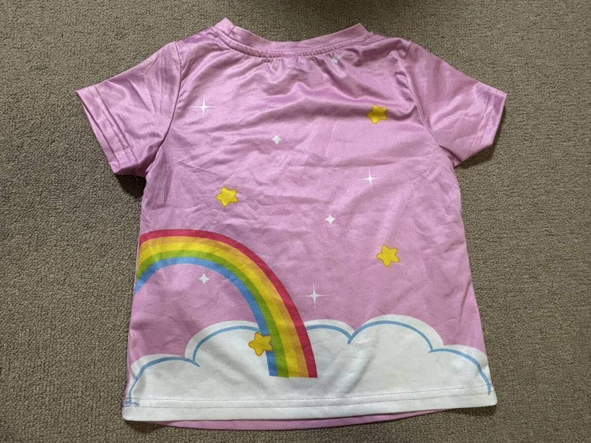 care bears ケアベア 半袖 Tシャツ 5Y 110 両面プリント ピンク_画像2