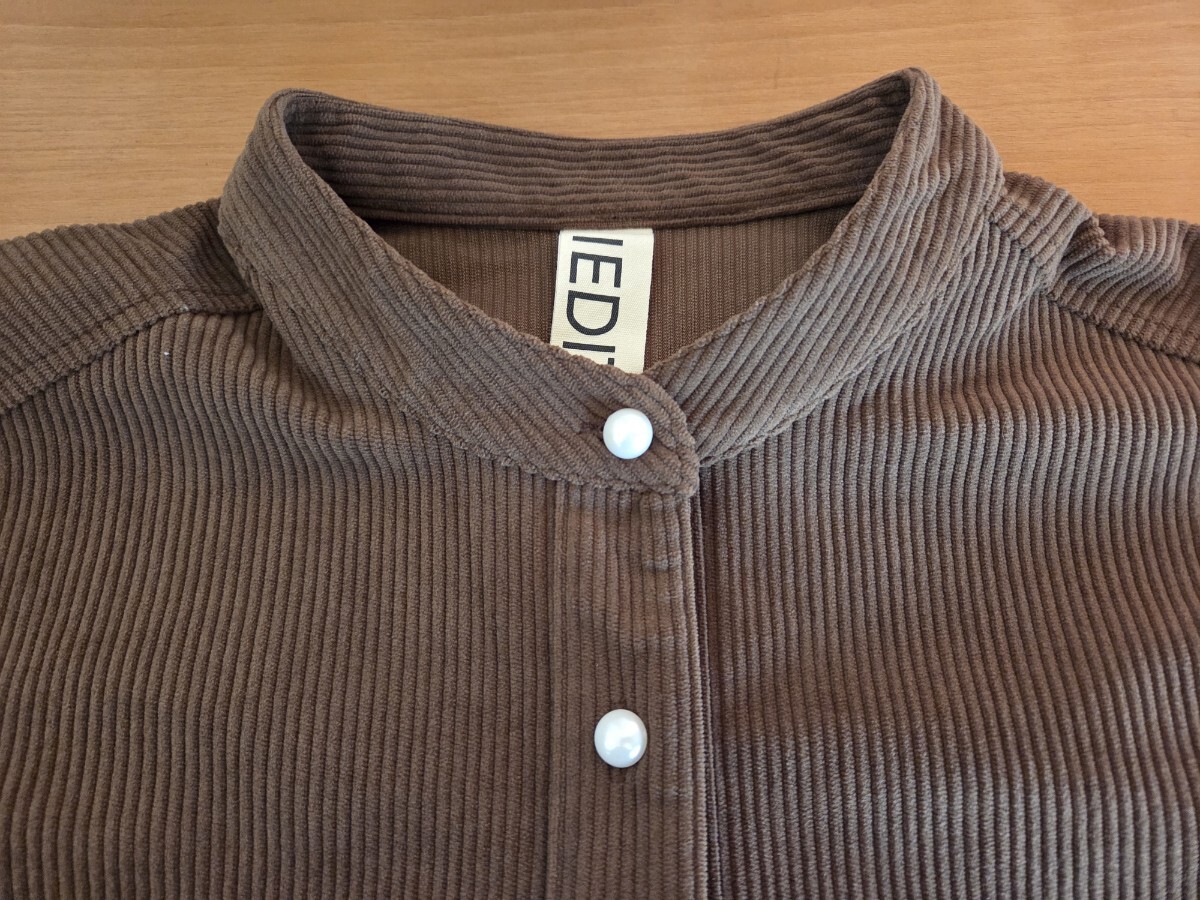 フェリシモ　コーデュロイ　ブラウン　ながそで 長袖シャツ　LLサイズ_画像3