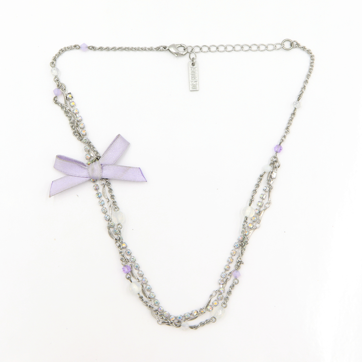 【中古】ANNA SUI（アナ スイ）3連ネックレス　重量11.66g　ネックレス長さ42cm　金属類　ビーズ　レディース_画像2