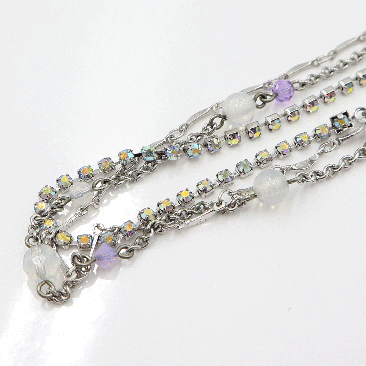 【中古】ANNA SUI（アナ スイ）3連ネックレス　重量11.66g　ネックレス長さ42cm　金属類　ビーズ　レディース_画像4