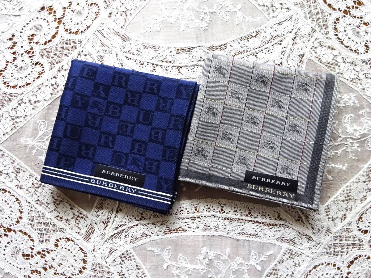 ☆バーバリー BURBERRY ＊ハンカチ＊2枚セット 14【新品未使用】_画像1