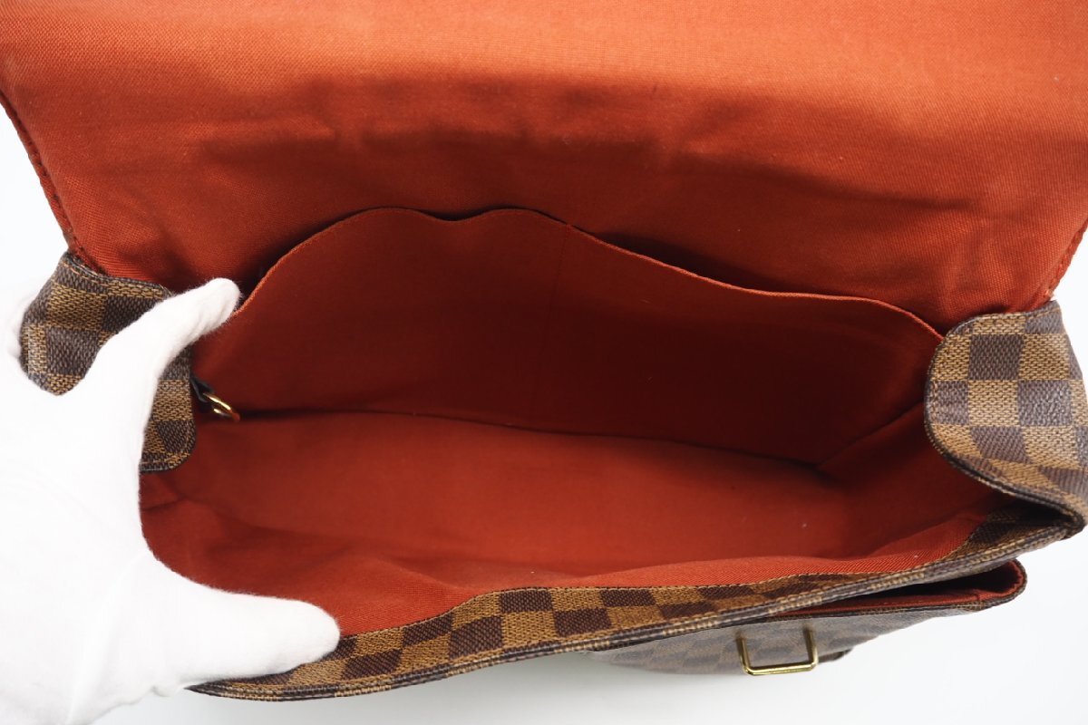 ★３日以内返品可★ LOUIS VUITTON ルイ ヴィトン N42270 ダミエ ブロードウェイ ブラウン バッグ_画像7