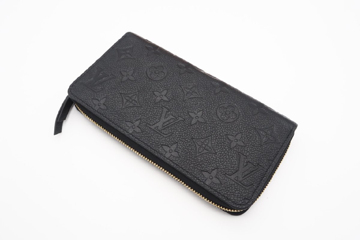 ☆安心の３大保証☆ Aランク ≪LOUIS VUITTON ルイ ヴィトン/ジッピーウォレット≫ M61864 モノグラム アンプラント ノワール ブラック 美_画像3