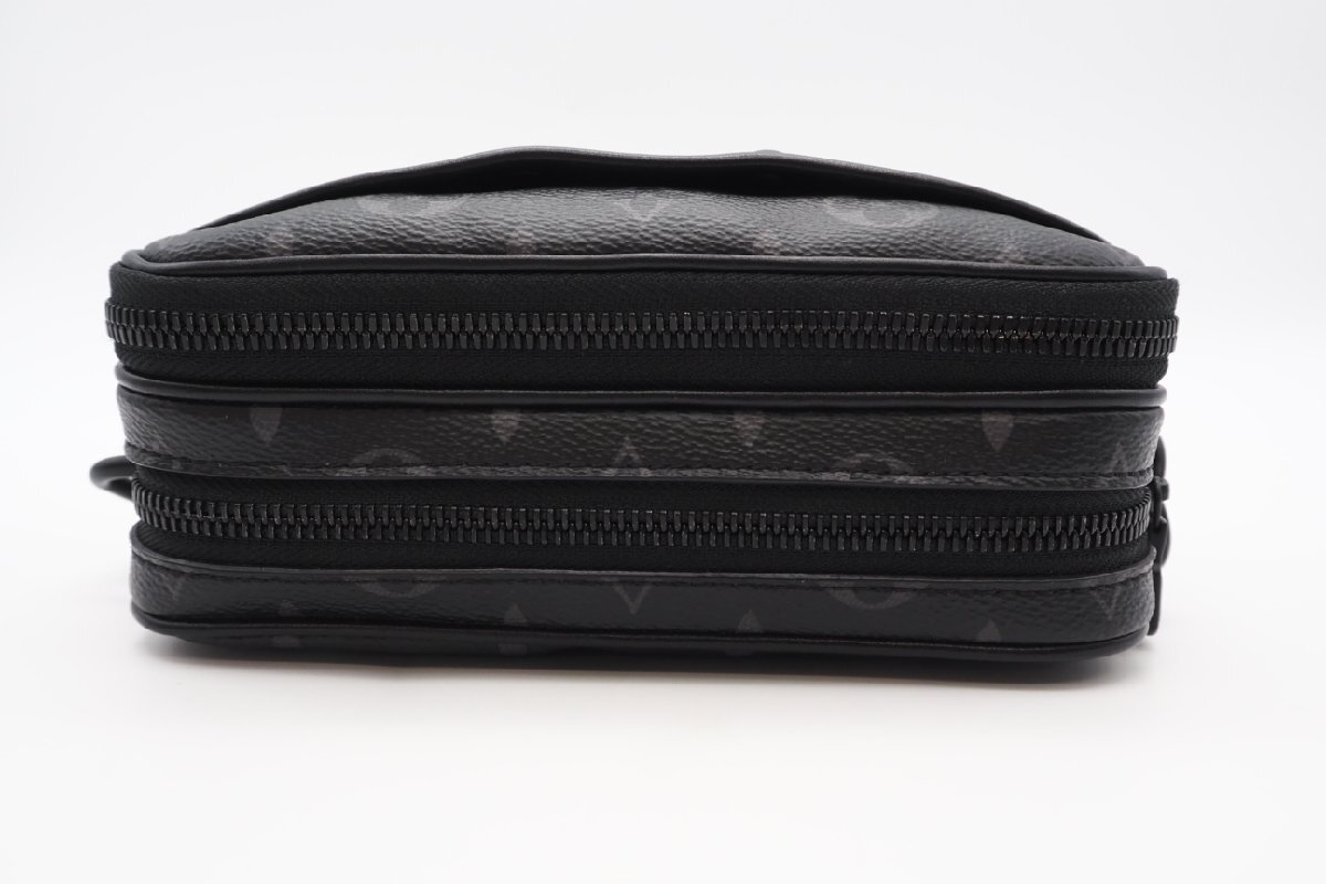 ★３日以内返品可★ LOUIS VUITTON ルイ ヴィトン M82542 エクリプス アルファウェアラブルウォレットNV ブラック グレー バッグ_画像3