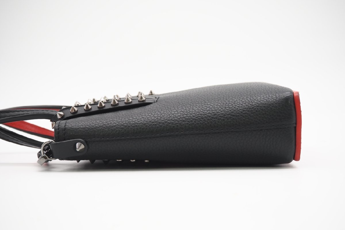 ☆安心の３大保証☆ ABランク ≪Christian Louboutin クリスチャン ルブタン/2WAYバッグ≫ 1215096 Cabata N/S mini スタッズ ブラック 美_画像7
