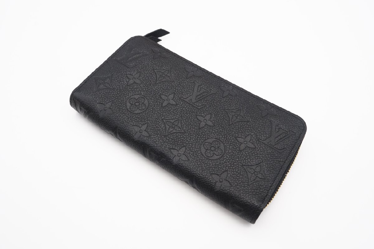 ☆安心の３大保証☆ Aランク ≪LOUIS VUITTON ルイ ヴィトン/ジッピーウォレット≫ M61864 モノグラム アンプラント ノワール ブラック 美_画像2