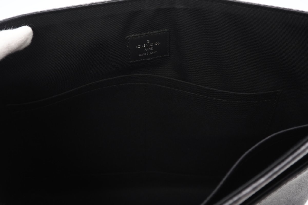 ★３日以内返品可★ LOUIS VUITTON ルイ ヴィトン M44001 モノグラム エクリプス ディストリクト MM ブラック グレー バッグ_画像9