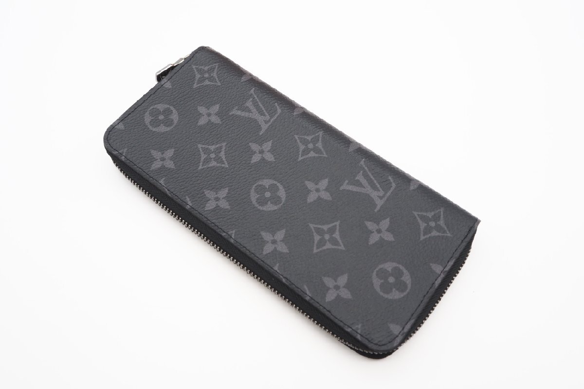 ★３日以内返品可★ LOUIS VUITTON ルイ ヴィトン M62295 モノグラム エクリプス ジッピーウォレット ヴェルティカル ブラック グレー 財布_画像3