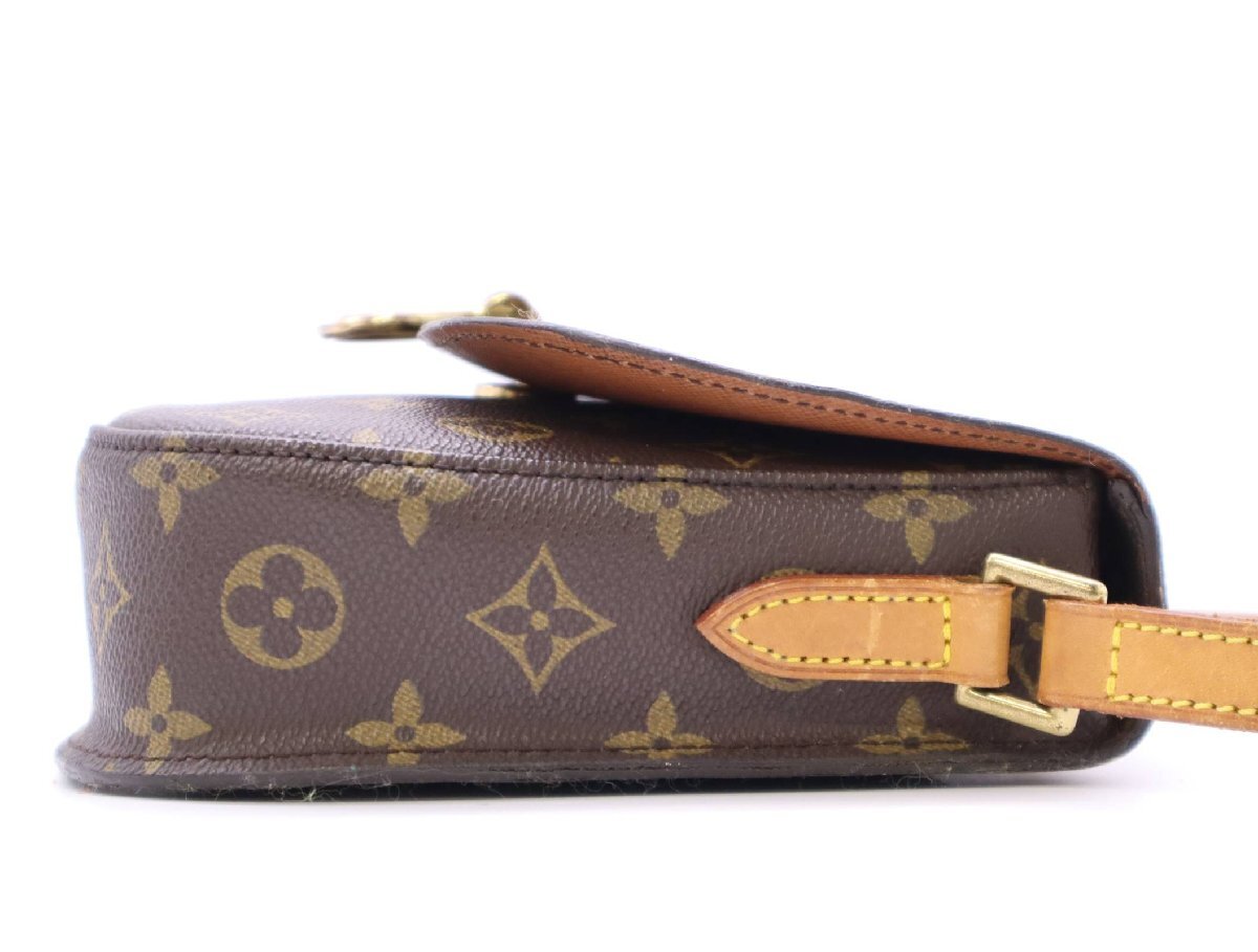 ★３日以内返品可★ LOUIS VUITTON ルイ ヴィトン M51244 モノグラム サンクルーPM ブラウン バッグ_画像4