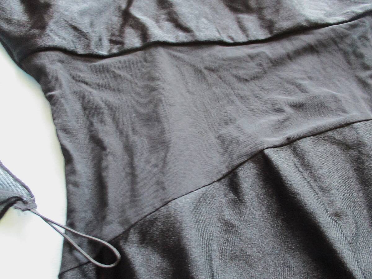 ワンショル M～Lサイズ 海外製 バトントワラー カラーガード メッシュ切替 ツヤツヤ 光沢 ワンショルダー レオタード バトン部吹奏楽 WBT34_画像5