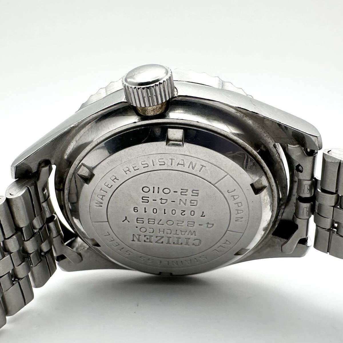 t572 稼働 シチズン CITIZEN 4-820789 Y チャレンジダイバー メンズ 腕時計 自動巻き AT デイト ヴィンテージ_画像7