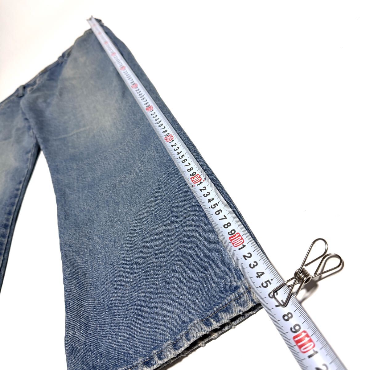 w36の95㎝ ラングラー　デニムパンツ　ジーンズ　色落ち最高　アメリカ古着　ワーク　バイカー　作業着_画像2