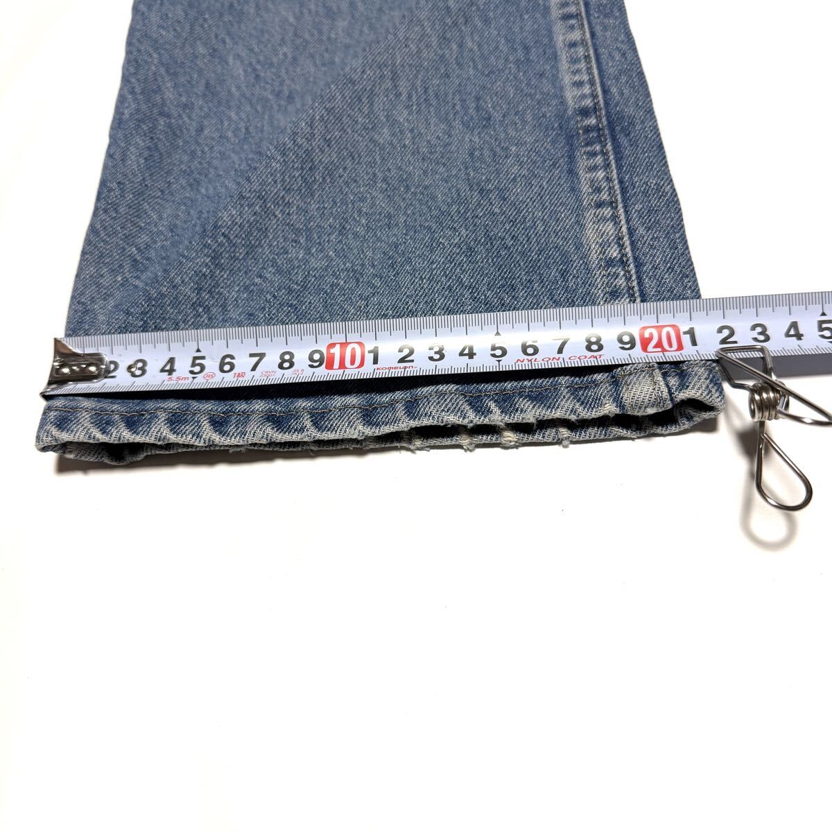 w36の95㎝ ラングラー　デニムパンツ　ジーンズ　色落ち最高　アメリカ古着　ワーク　バイカー　作業着_画像3
