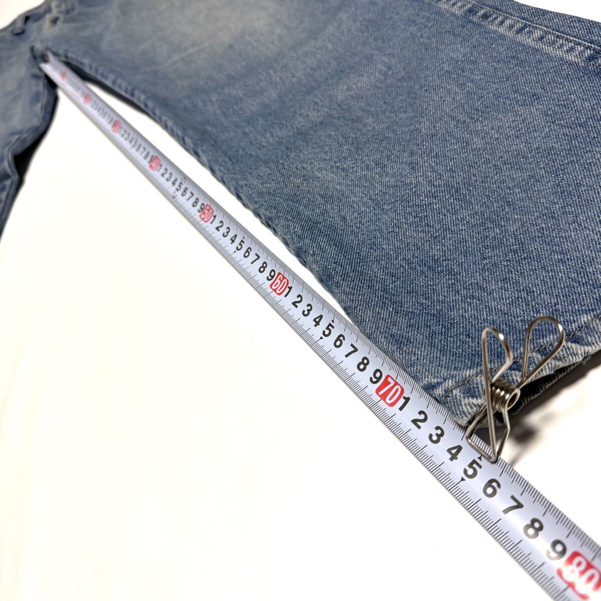 w36の95㎝ ラングラー　デニムパンツ　ジーンズ　色落ち最高　アメリカ古着　ワーク　バイカー　作業着_画像4