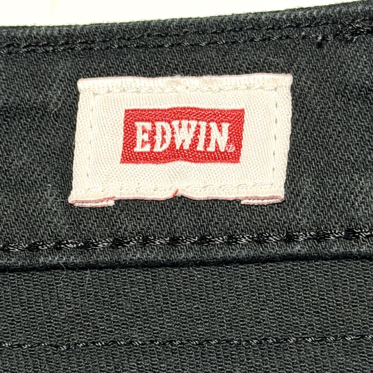 w29の83㎝　エドウィン　ブラックジーンズ　メンズ　古着　黒　デニム　ジーパン_画像6