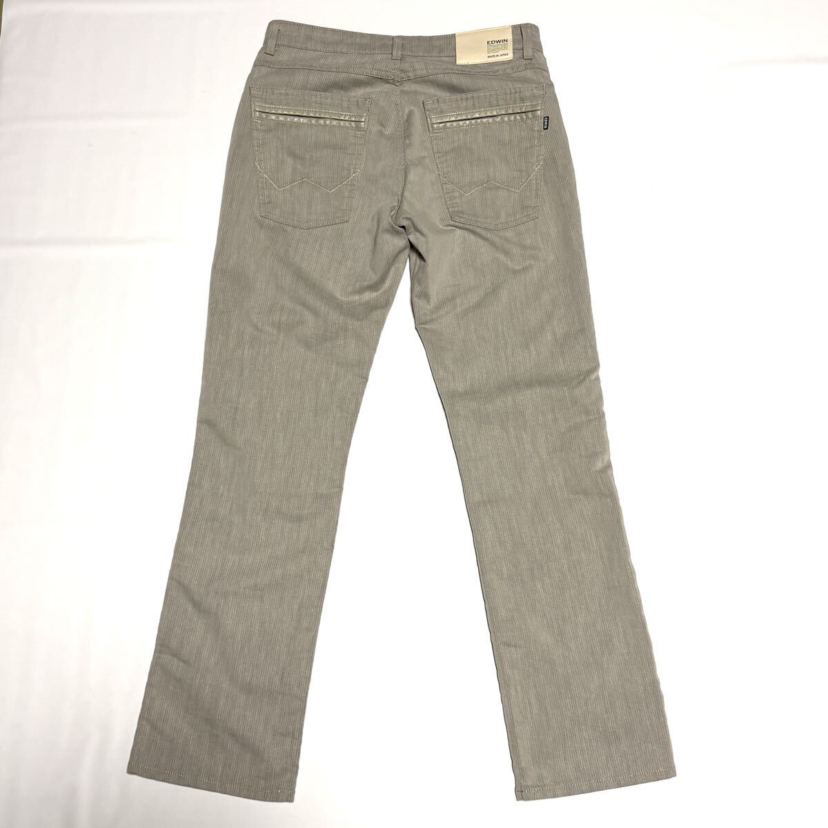 w30の79㎝　エドウィン　ピンストライプ ボトムス　日本製　メンズ　カジュアル_画像10