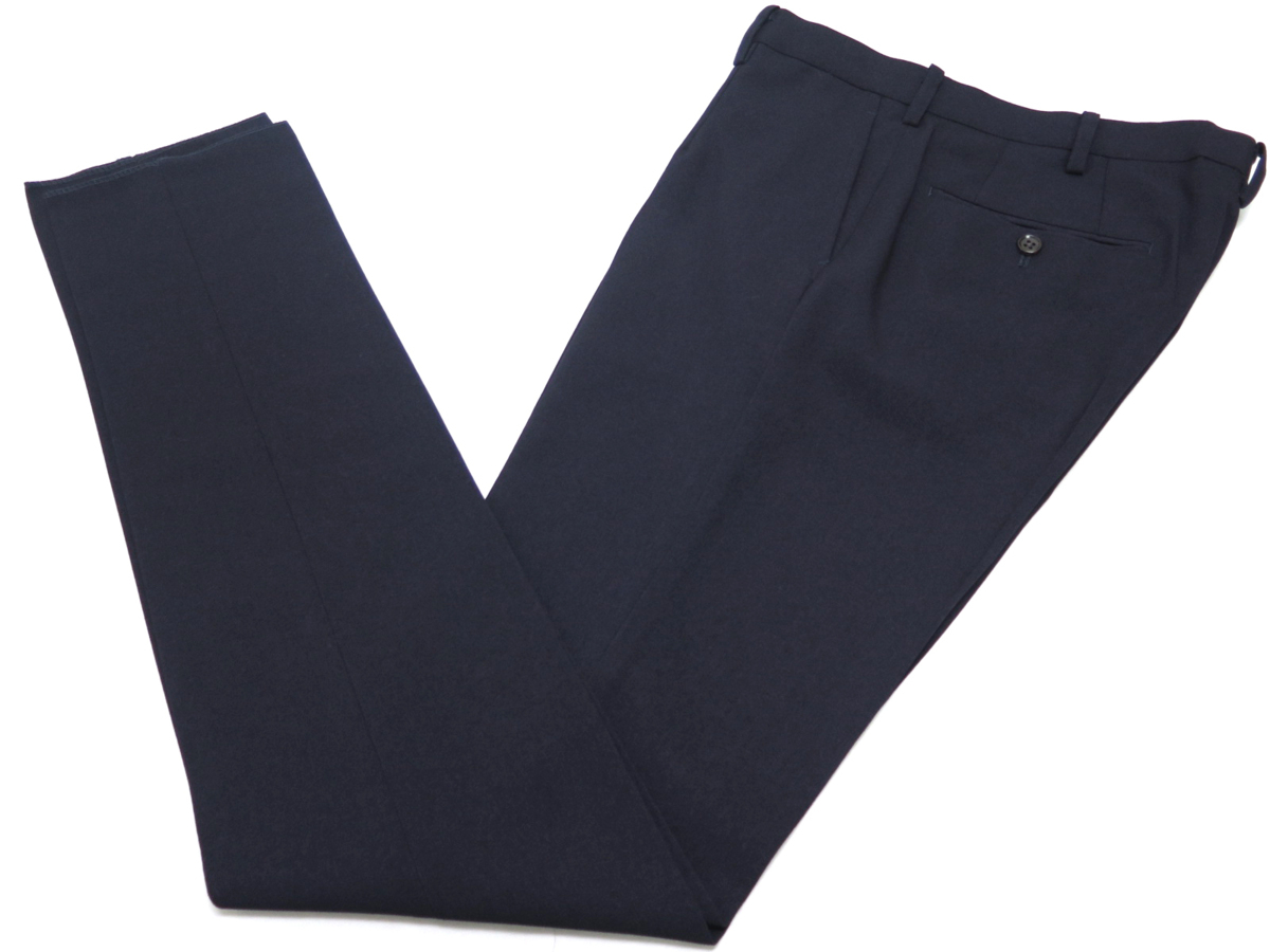 3103●THE SHOP TK タケオキクチ●新品 洗濯機OK ウール調 ストレッチ ツイルスーツ ネイビー/L_画像8