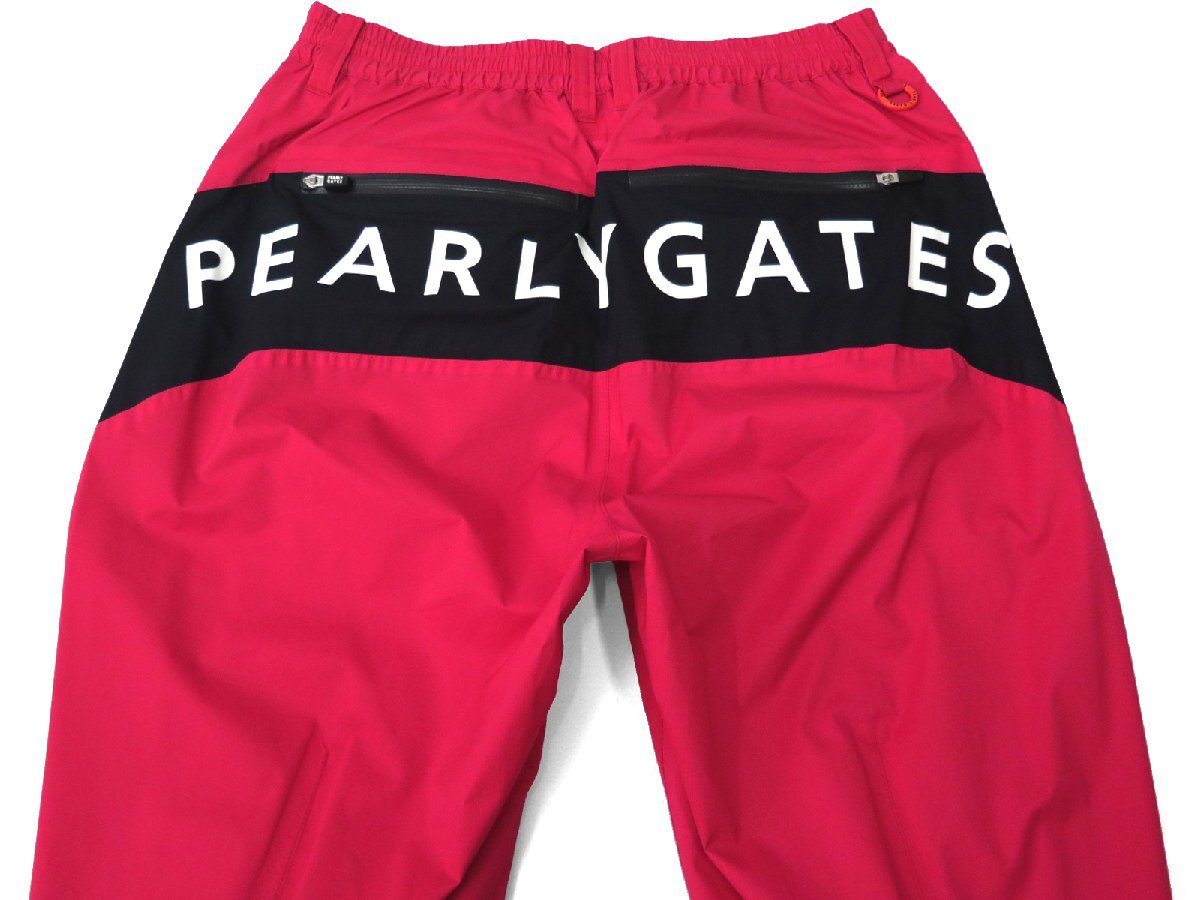 G747* PEARLY GATES Pearly Gates * новый товар [DIY стрейч ] "губа" Stop men's дождь брюки розовый /M обычная цена 25300 иен 